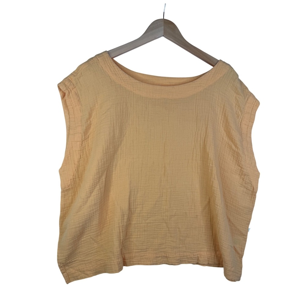 A.N.A NEW APPROACH‎ Women's Cropped Tank Top Size Large Solid Orange